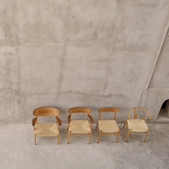 Stolene CH25, CH22, CH26, CH23, CH24 af Hans J. Wegner for Carl Hansen