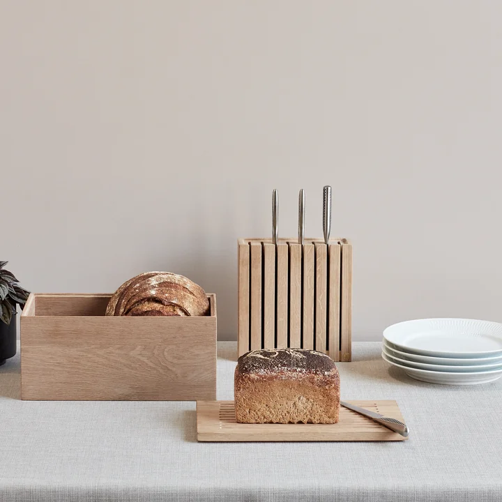 Knivblok og gourmetbrødkasse fra Andersen Furniture
