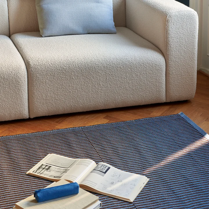 Tapis tæppe, 170 x 240 cm, kastanje/blå til HAY .