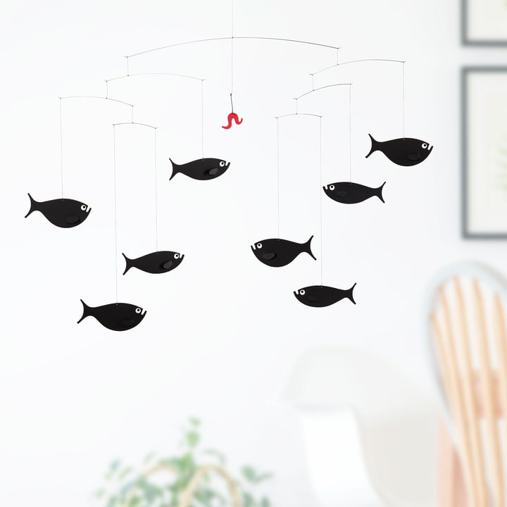 The Shoal of Fish Mobile fra Flensted Mobiles i stuen