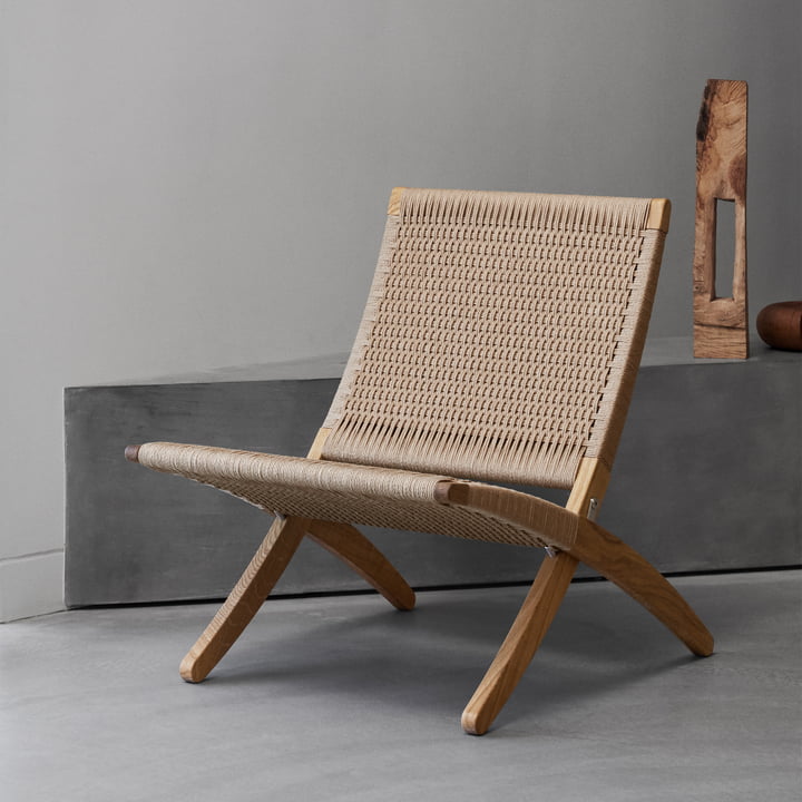 MG501 Cuba Chair af Carl Hansen i naturlig flet/eg finish