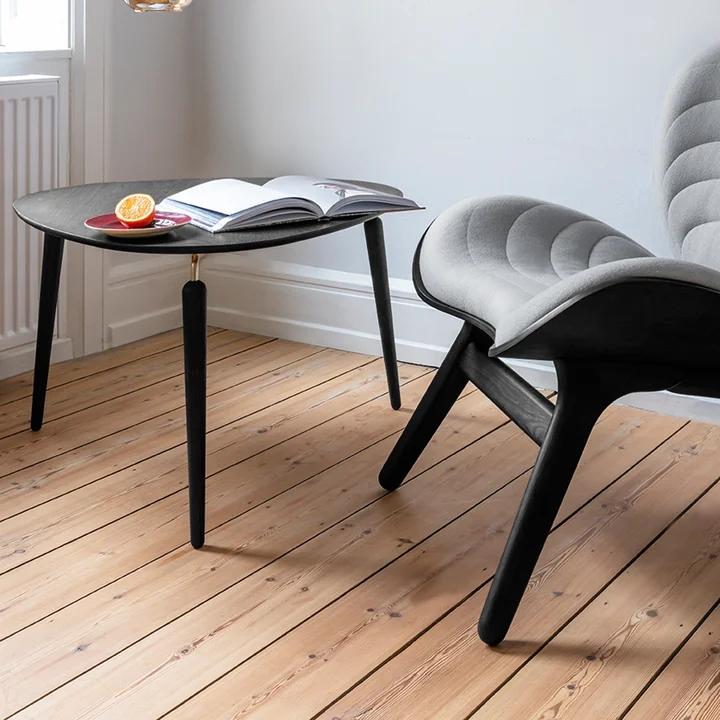 Stilfuldt og diskret: Det sorte Hang Out sofabord fra Umage
