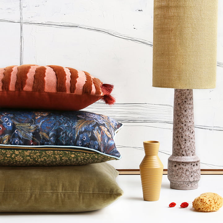 DORIS Vintage puderne fra HKliving med blomster og geometriske mønstre