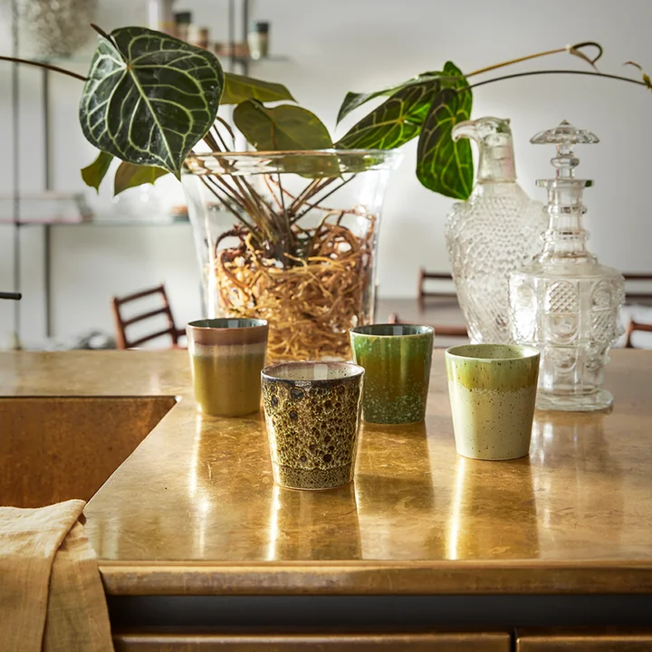 70's kaffekopper & krus fra HKliving i et nostalgisk look
