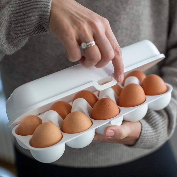 Eggs to go genanvendelige ægbeholdere fra Koziol