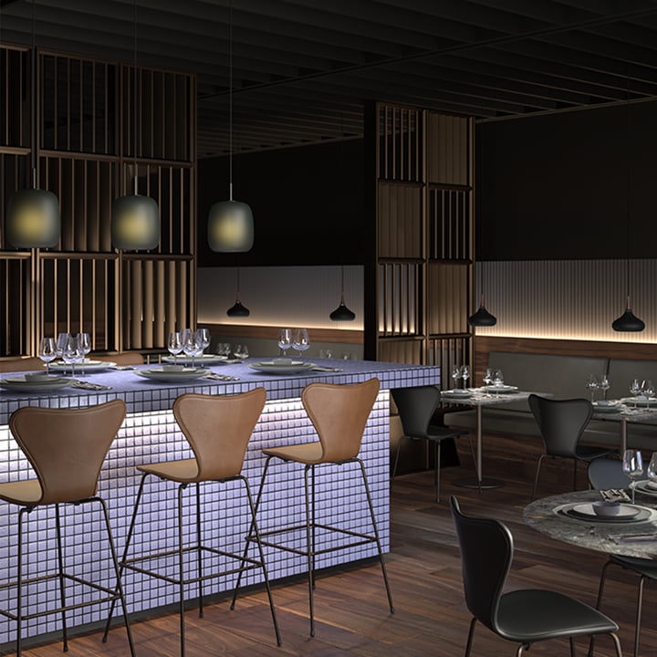 Maluma H350 fra Fritz Hansen i restauranten