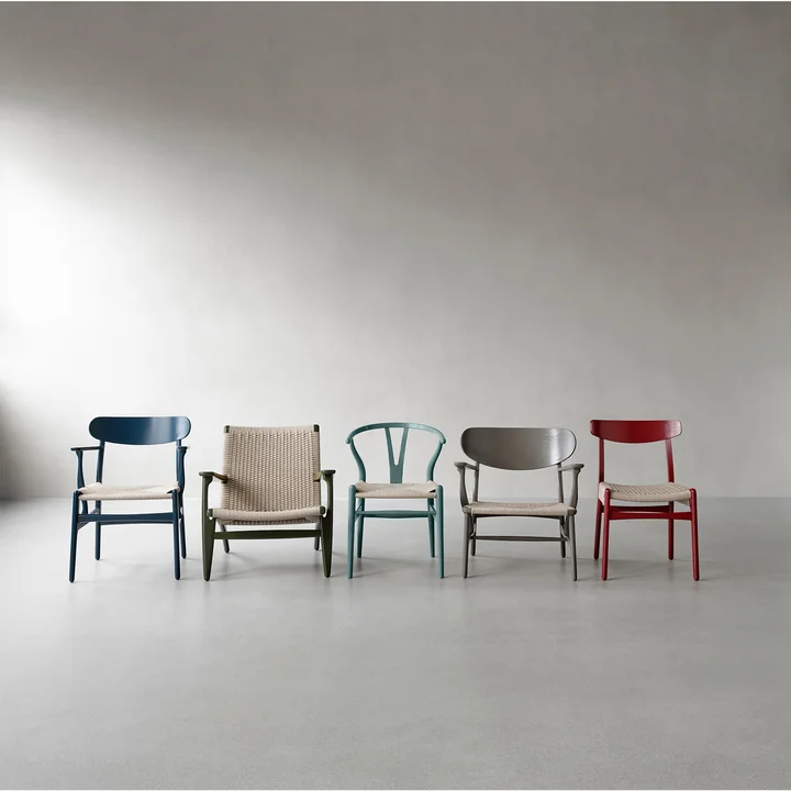 CH22, CH23, CH24, CH25, CH26 stolene fra Carl Hansen i nye farver af Ilse Crawford