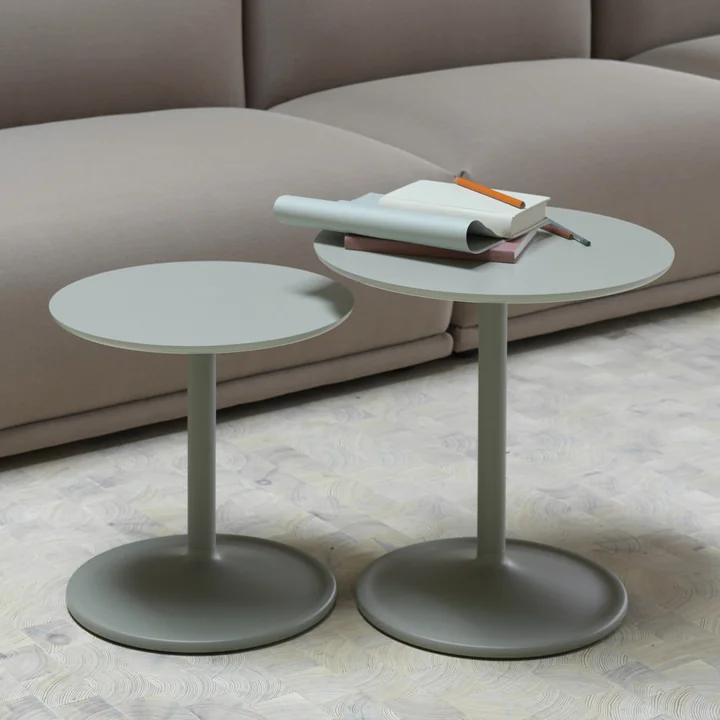 Soft sidebord fra Muuto i dusty green