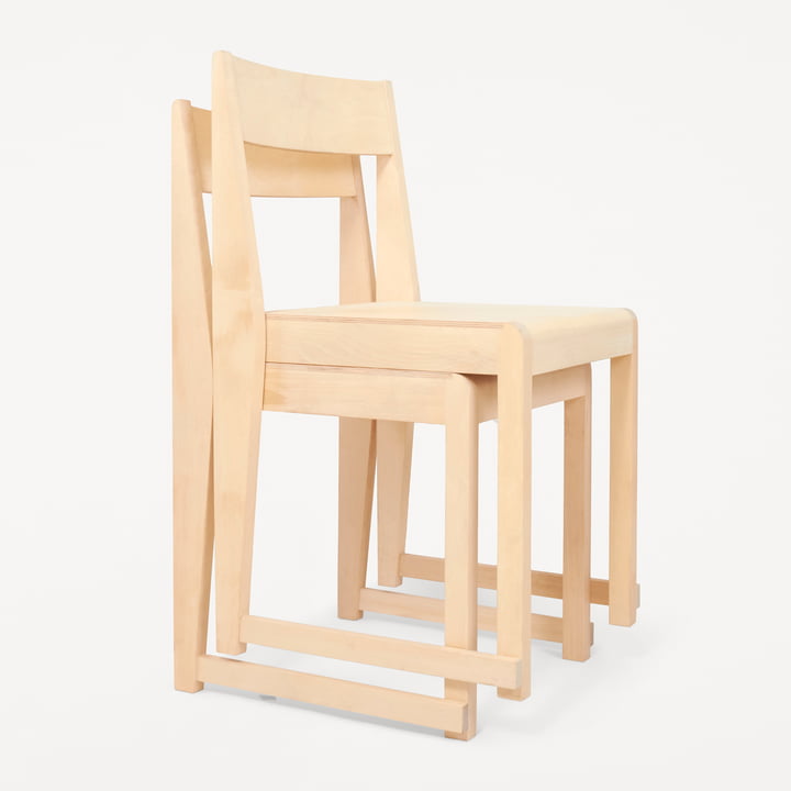 Chair 01 af Frama i olieret birk / natur