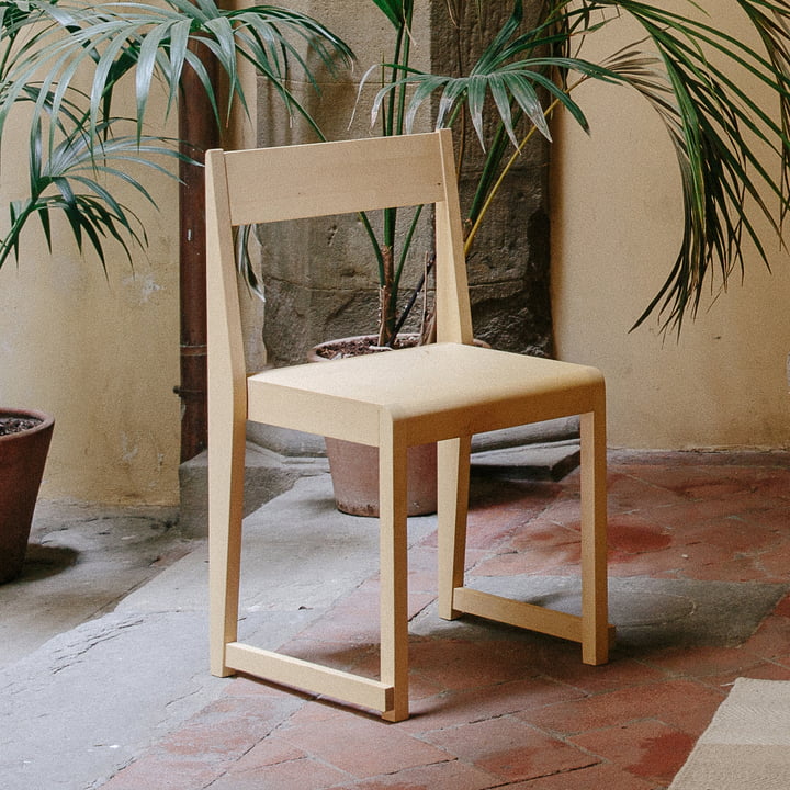 Chair 01 af Frama i birk olieret / naturlig