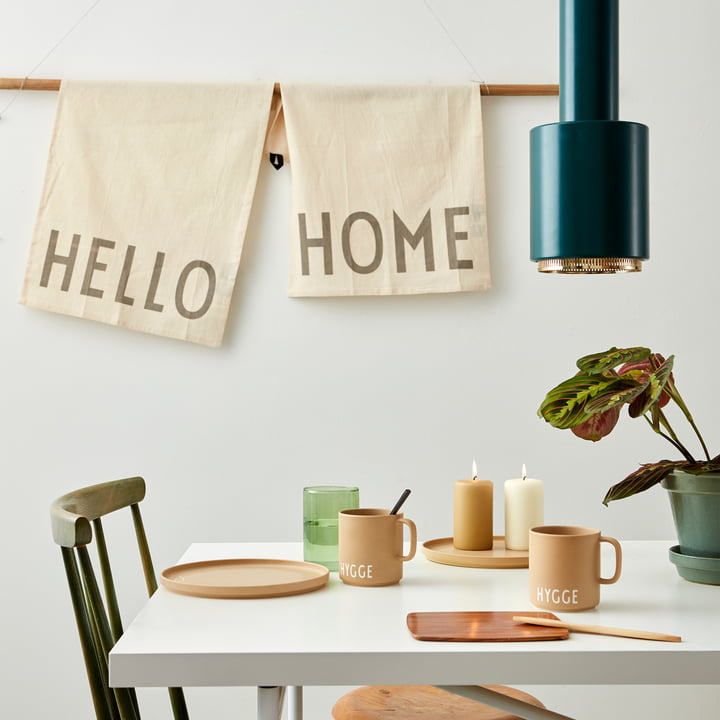 Favourite viskestykke i Hello / Home, råhvid (sæt med 2) fra Design Letters