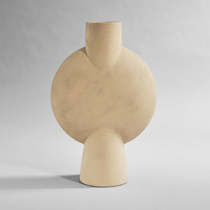 Sphere Vase Bubl Hexa fra 101 Copenhagen i sand