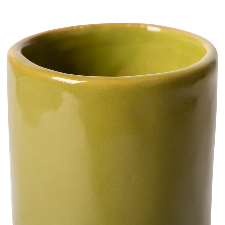 Objects Twisted Vase fra HKliving i farven blank olive green