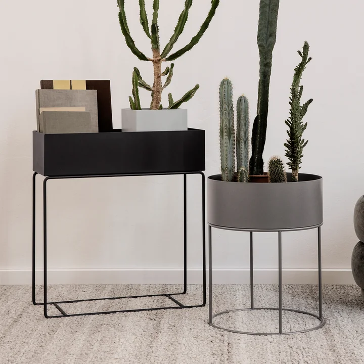Plant Box og Plant Box rund fra Ferm Living