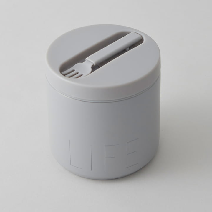 Travel Life Thermo Lunch Box stor i Life / cool grå fra Design Letters