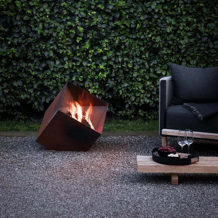 FireCube fra Eva Solo lavet af corten stål