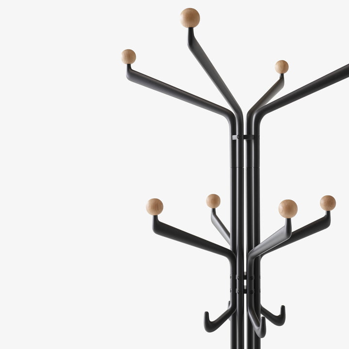 Capture Coat Stand SC77, grafit/eg fra & Tradition