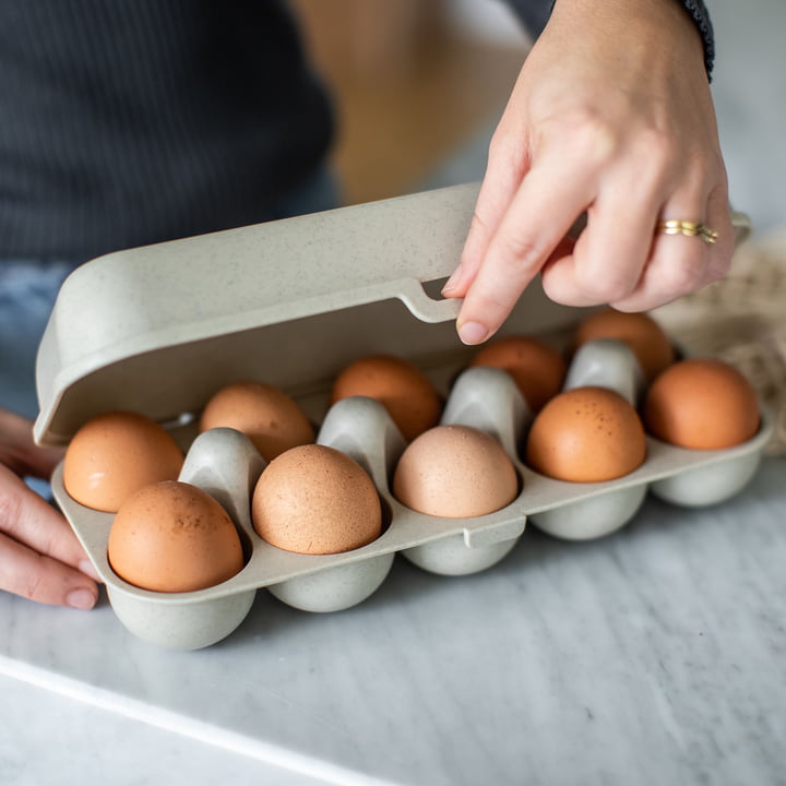 Eggs to go genanvendelig æggebakke, nature desert sand fra Koziol