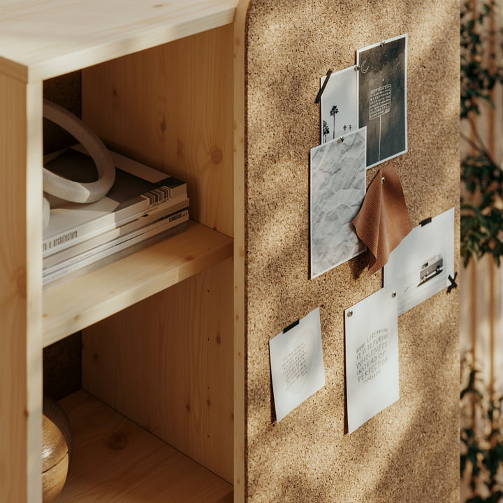 Slide, med pindplade, klarlakeret fyrretræ fra Karup Design
