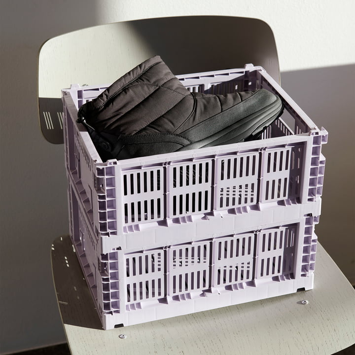 Colour Crate kurv recycled M fra Hay i farven lavender