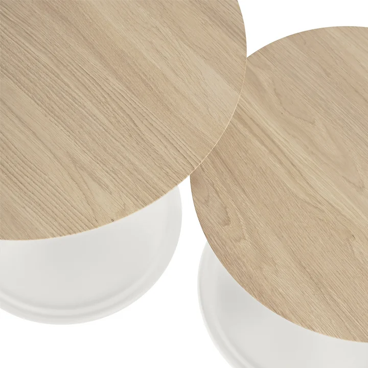 Soft sidebord, eg / off-white fra Muuto