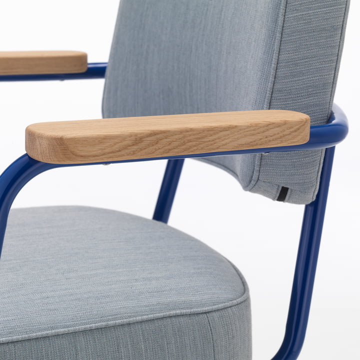 Fauteuil Direction Pivotant kontorstol fra Vitra i naturlig eg / isgrå melange