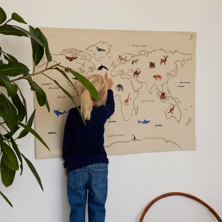 The World stofkort fra Ferm Living