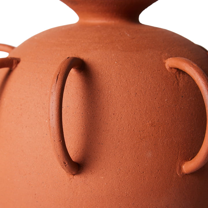 Objects terracotta vase med hank, naturlig terracotta fra HKliving