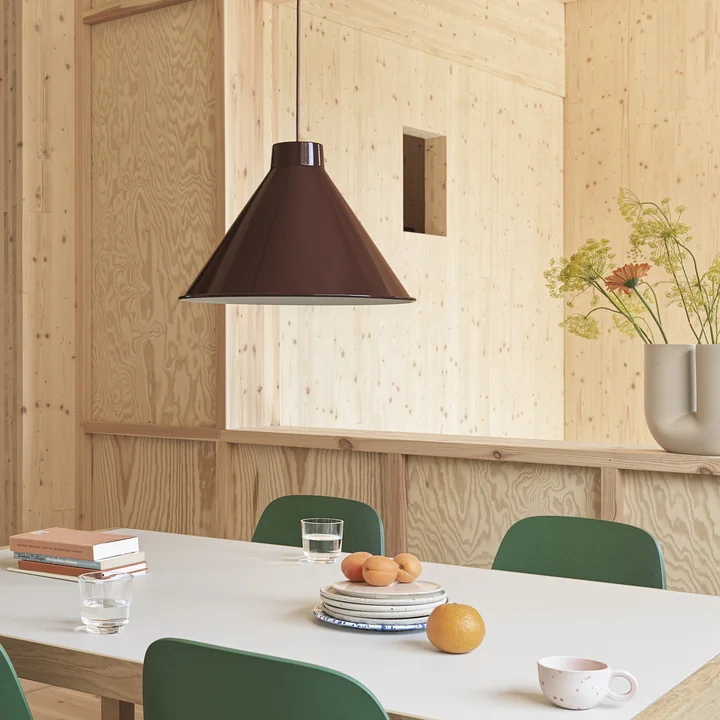 Top pendel LED, Ø 38 cm, dyb rød fra Muuto