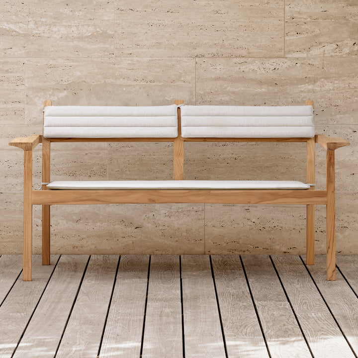 Carl Hansen - AH701 havebænk, ubehandlet teaktræ