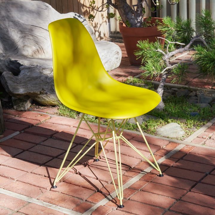 Eames Plastic Side Chair DSR, citron/sennep fra Vitra