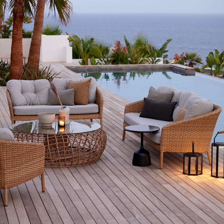 Cane-Line - Ocean stor 2-personers sofa