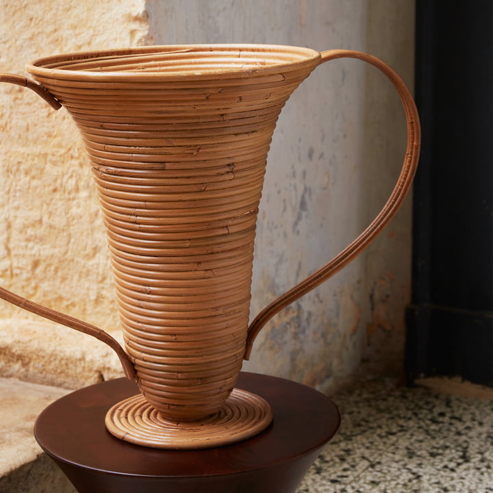 ferm Living - Amphora Vase, H 41 cm, naturligt bejdset