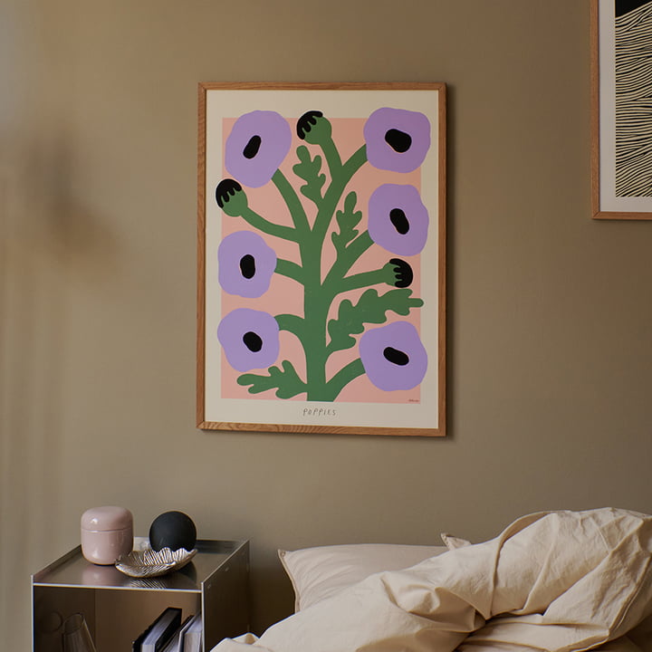 Purple Poppies af Madelen Möllard fra The Poster Club