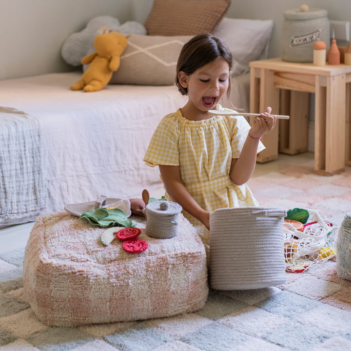 Lege- og opbevaringskurv, Little Chef, naturlig fra Lorena Canals