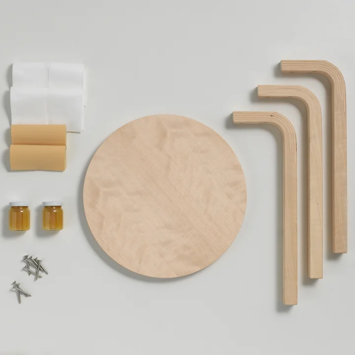 Artek - 60 Loimu skammel, birk ( Anniversary edition )