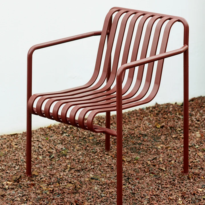 HAY - Palissade Dining Armchair, jernrød