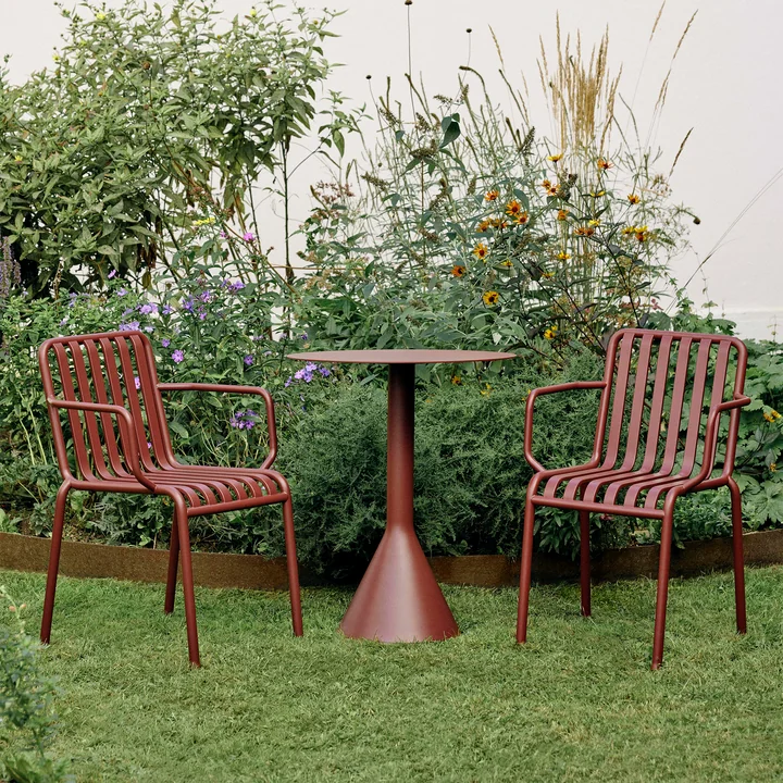 HAY - Palissade Dining Armchair, jernrød