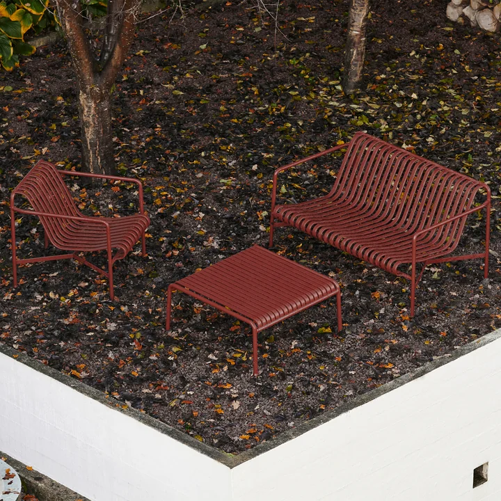 Palissade Lounge Sofa, jernrød fra HAY