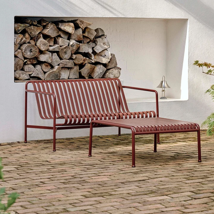 HAY - Palissade Lounge Sofa, jernrød