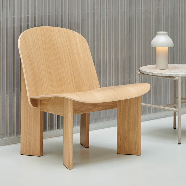 Chisel Lounge Chair, eg (vandbaseret lakeret) fra HAY
