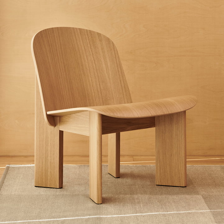 Chisel Lounge Chair, eg (vandbaseret lakeret) fra HAY