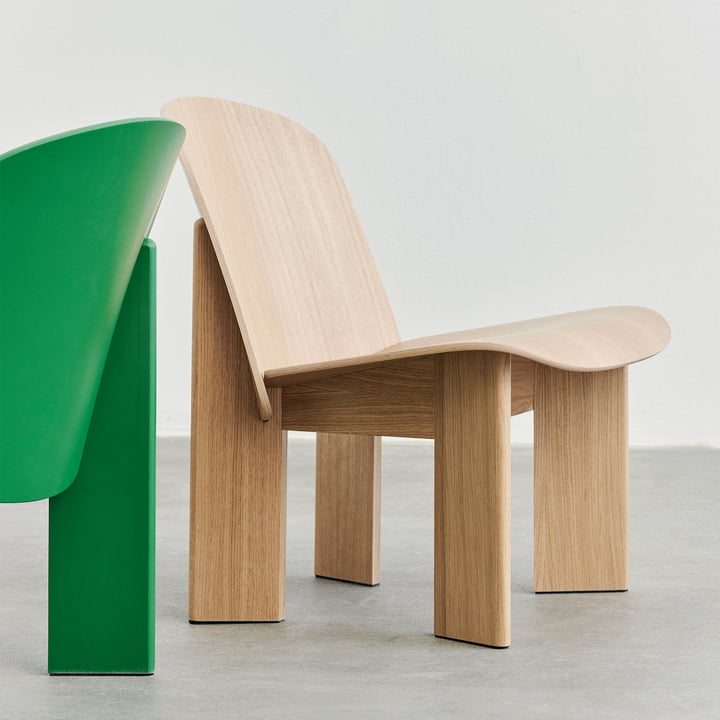 Chisel Lounge Chair, eg (vandbaseret lakeret) fra HAY
