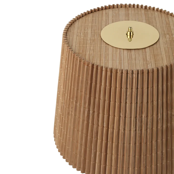 Gubi -9205-bordlampe-bambus-messing detalje