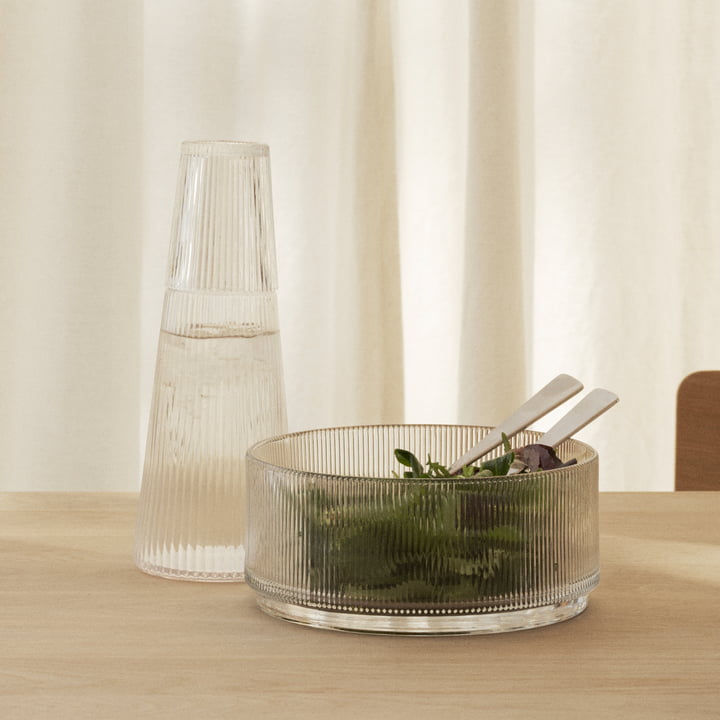 Stelton - Pilastro serveringsskål, Ø 21 cm / gennemsigtig