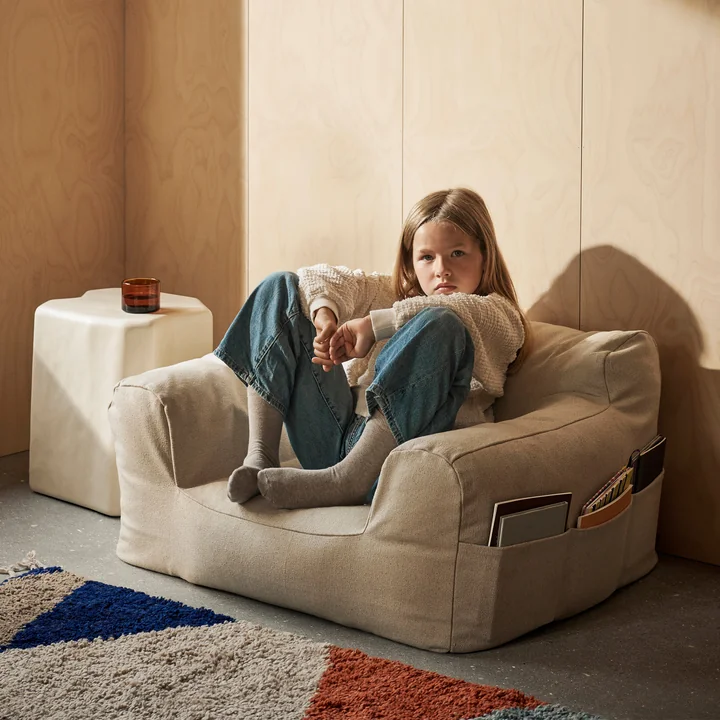 Billow bønnepose, råhvid fra Ferm Living