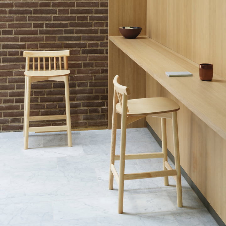 Pind barstol, 65 cm, ask fra Normann Copenhagen