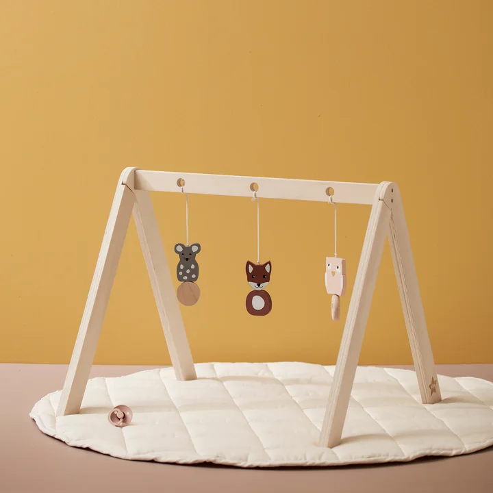 Legemåtte, rund, Ø 100 cm, råhvid fra Kids Concept