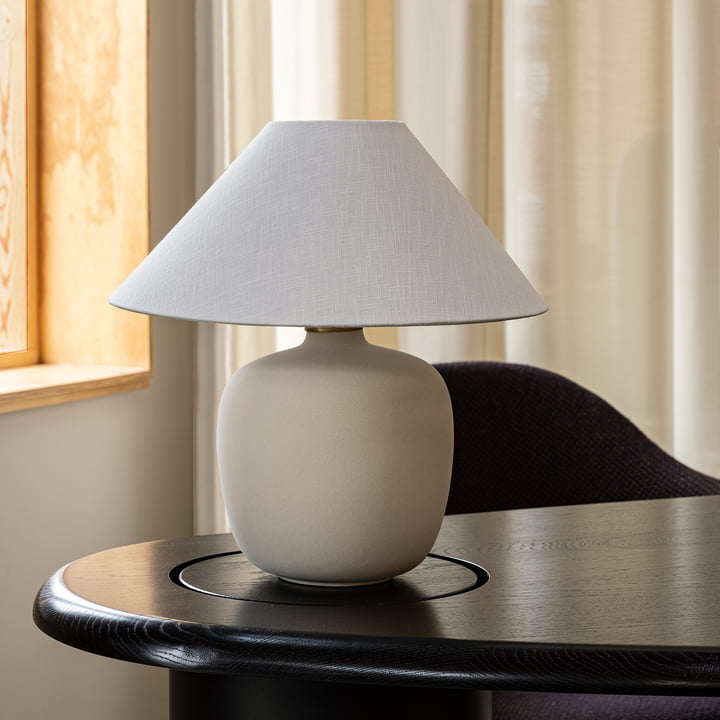 Audo - Torso bordlampe H 37 cm, sand / off white