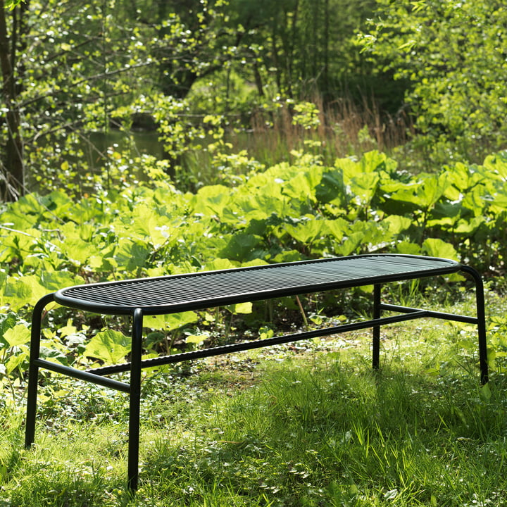 Vig bænk, sort fra Normann Copenhagen